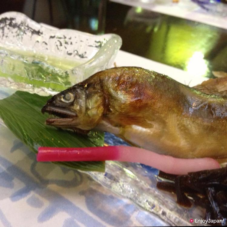 Grilled sweetfish of Kawadoko ryori in Kifune Hirobun