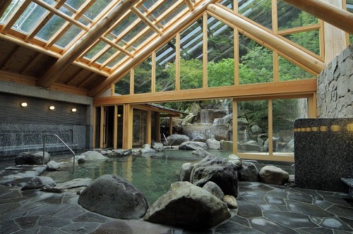 KINOSAKI ONSEN hot spring Gosyono-yu open-air bath