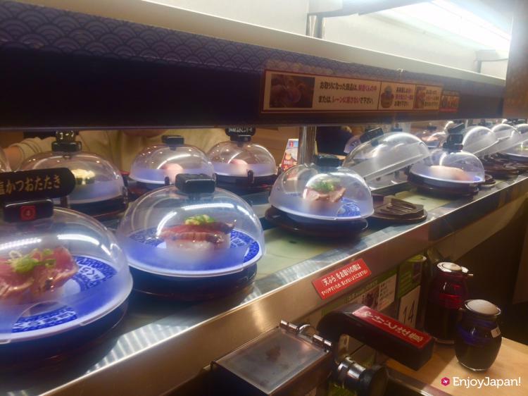 KURA sushi's conveyor belt sushi