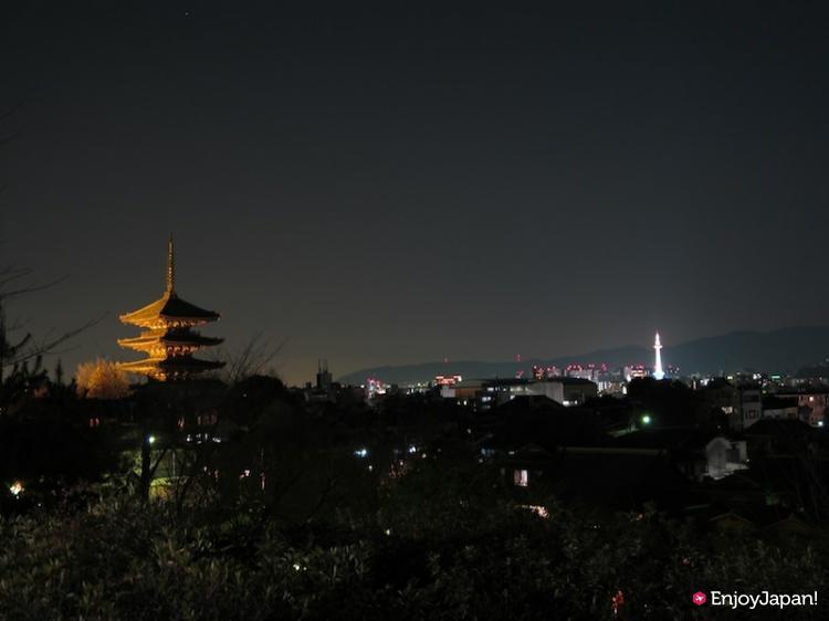 京都タワーの夜景